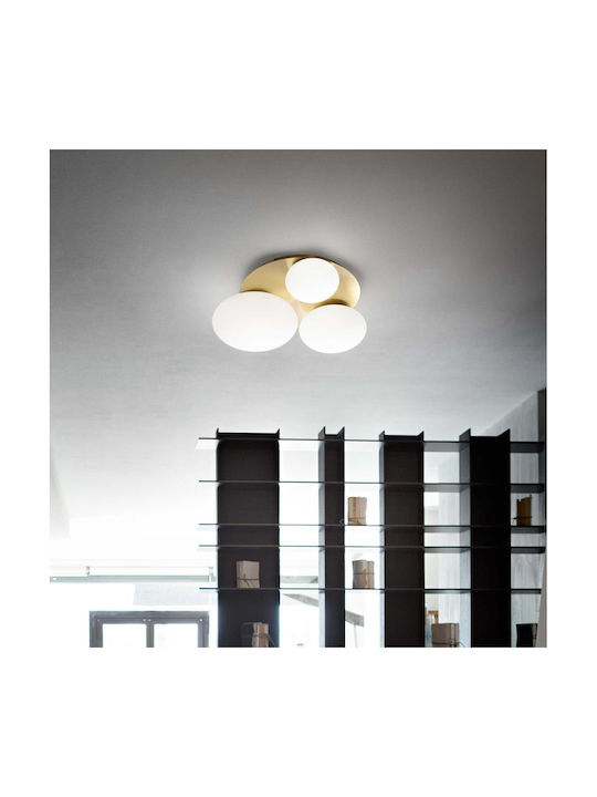 Φωτιστικό Οροφής - Πλαφονιέρα Nimfea 293660 46x16cm mm GX53 max 3x15W Brass Ideal Lux - second view